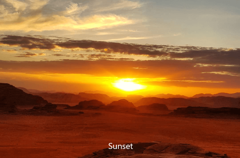 Sunset Wadi Rum Jordan