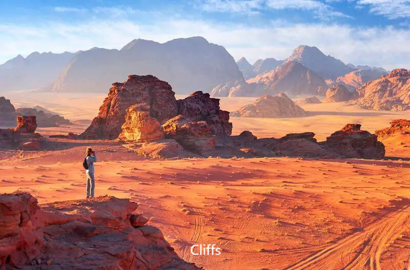 Cliffs Cliffs Wadi Rum Jordan