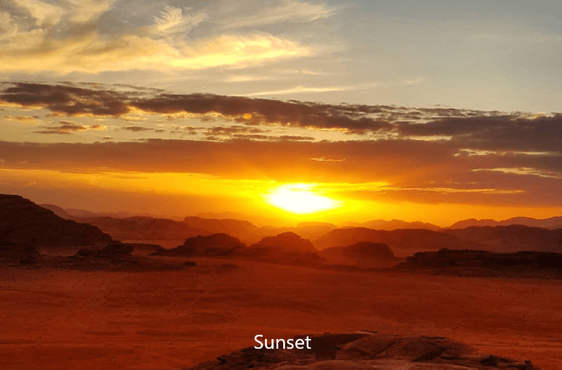 Sunset Sunset Wadi Rum Jordan